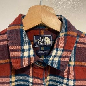 The North Face Medium Weight Long Sleeve Roll Tab Button Up Shirt Womens Small